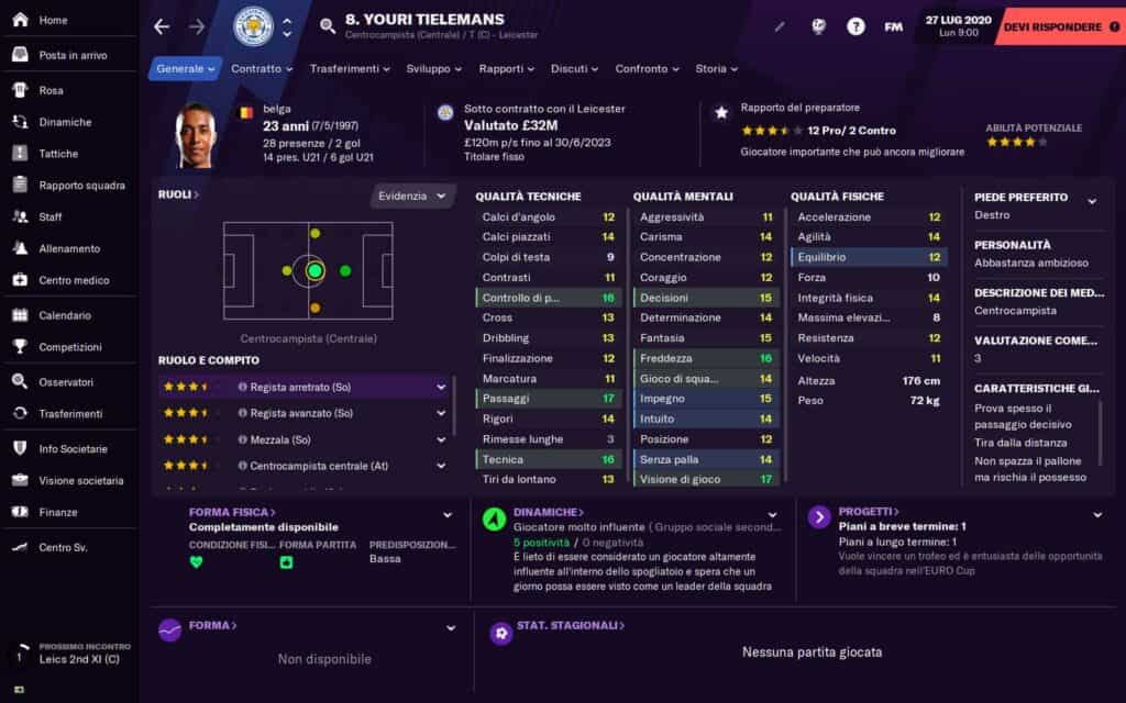 football manager 2021 scheda giocatore